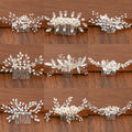 Silver Pearl Rhinestone Wedding Hair — Swuffy