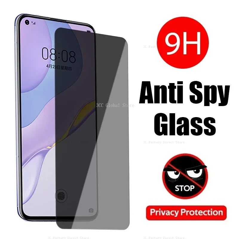 Anti Spy Tempered Glass Huawei — Swuffy