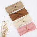 Solid Ribbed Baby Headbands Knotted — Swuffy