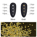 Gold Silver Tiny Hollow Semi — Swuffy