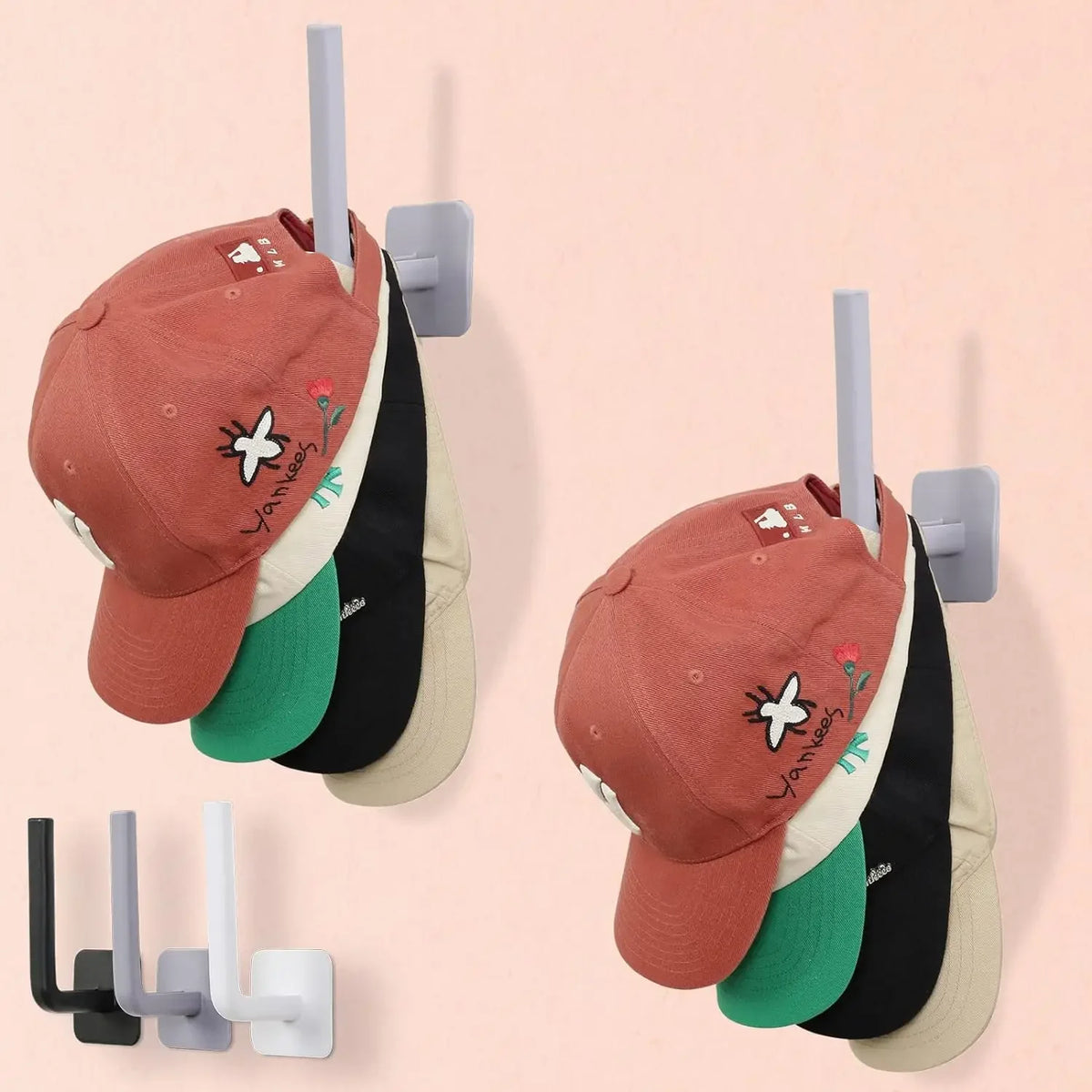 Hat Rack Baseball Caps Adhesive — Swuffy