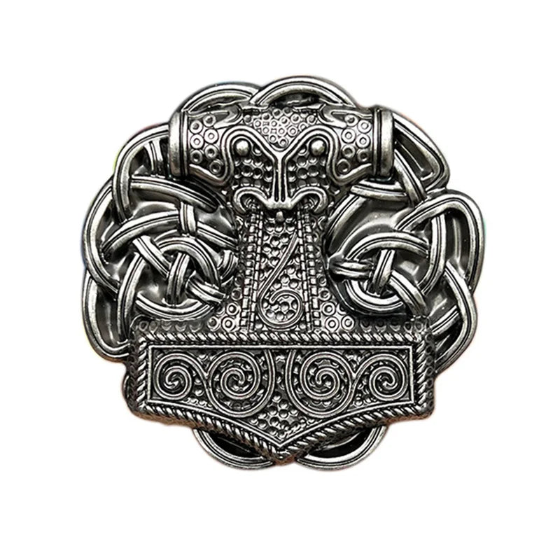 Thor Hammer Belt Buckle Western — Swuffy