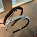 Plastic Rhinestone Headband Toothed Face — Swuffy