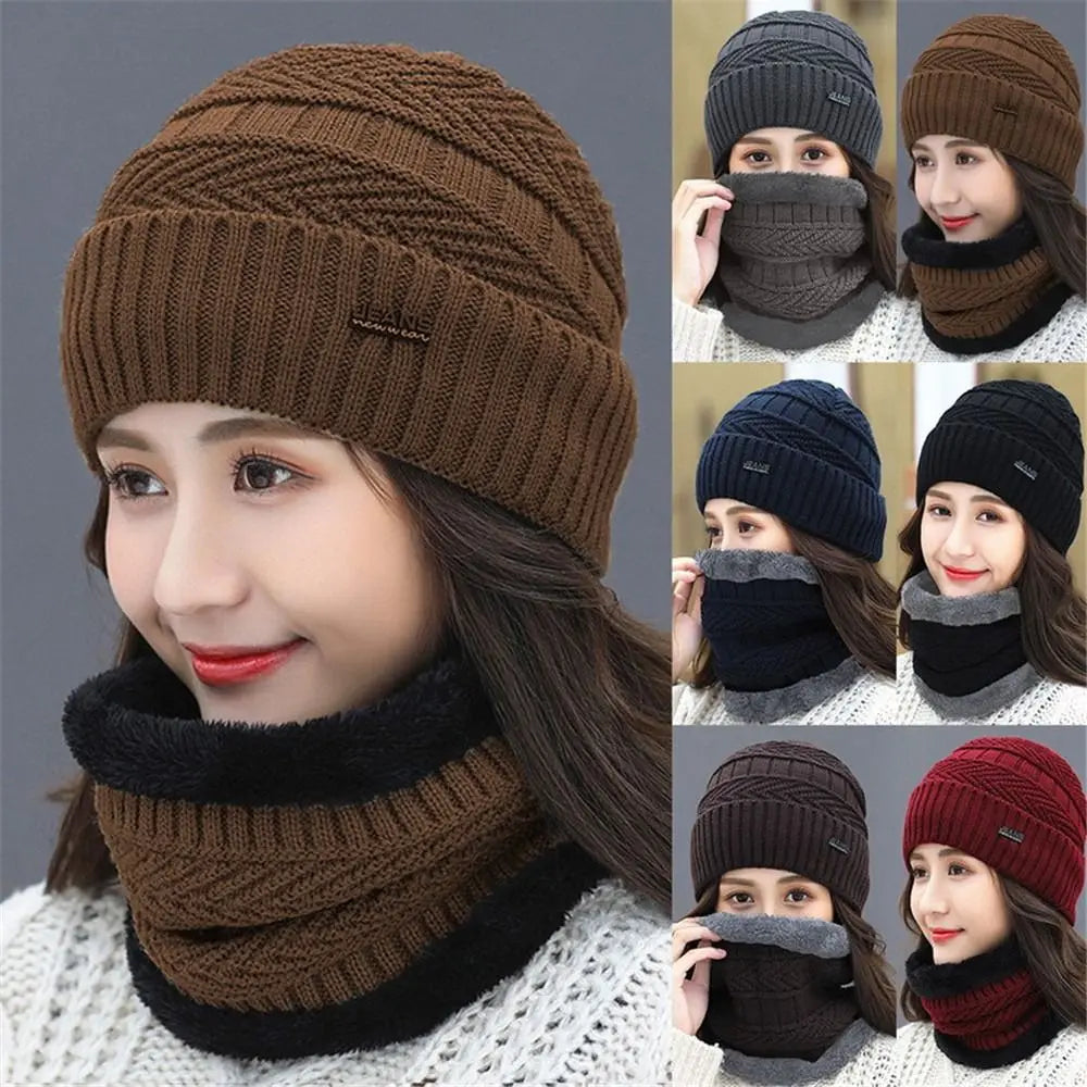 Winter Beanie Hat Scarf Casual — Swuffy