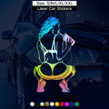 Drinking Attractive Girl Car Stickers — Swuffy