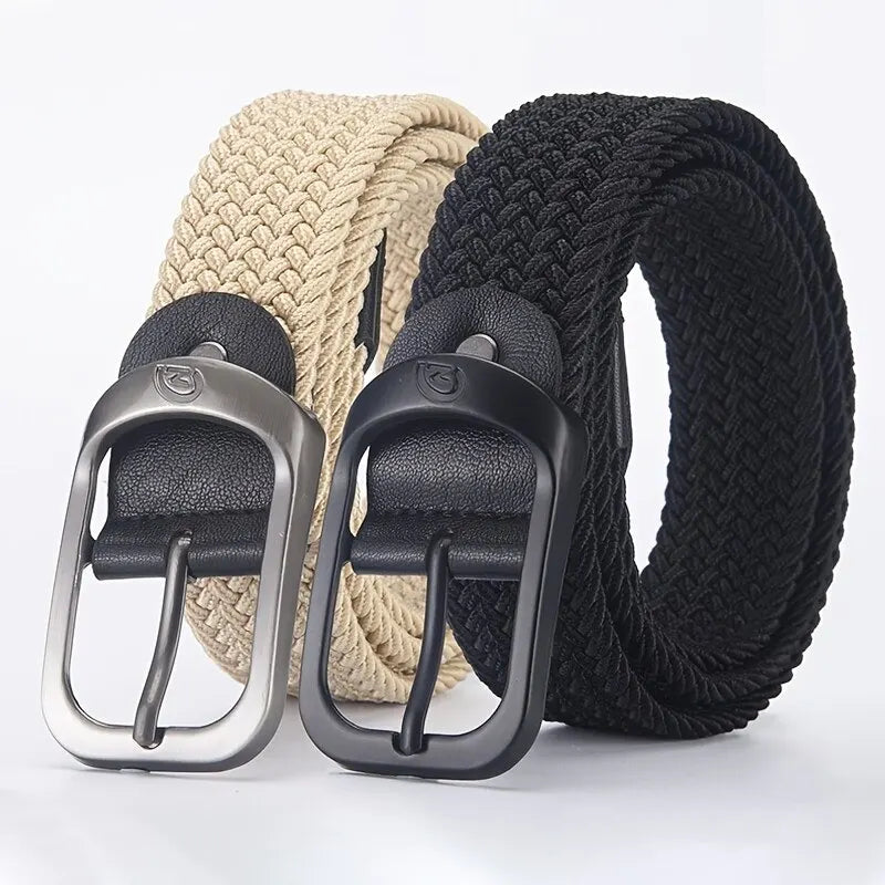 Belt Casual Woven Elastic Belt — Swuffy