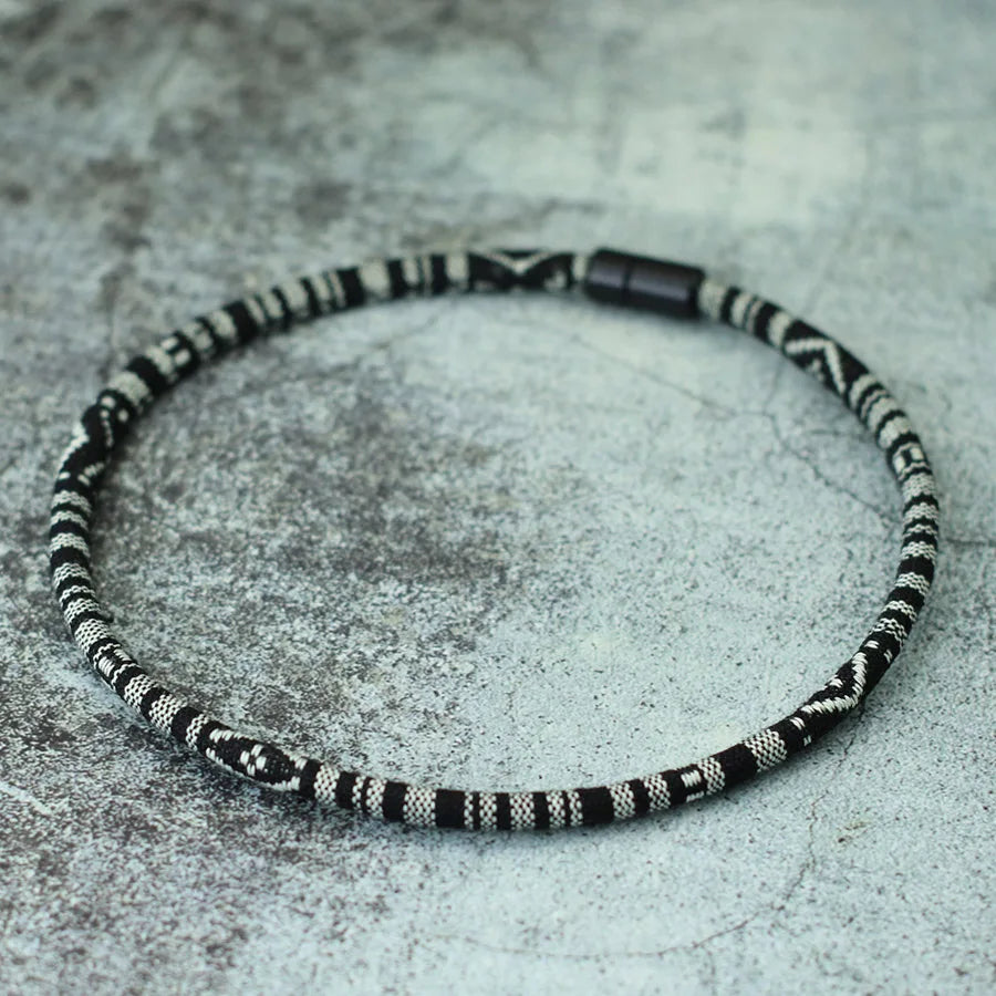 Bohemian Fabric Necklace Inches Erkek — Swuffy
