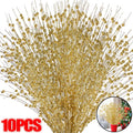 Gold Christmas Decorative Flash Artificial — Swuffy