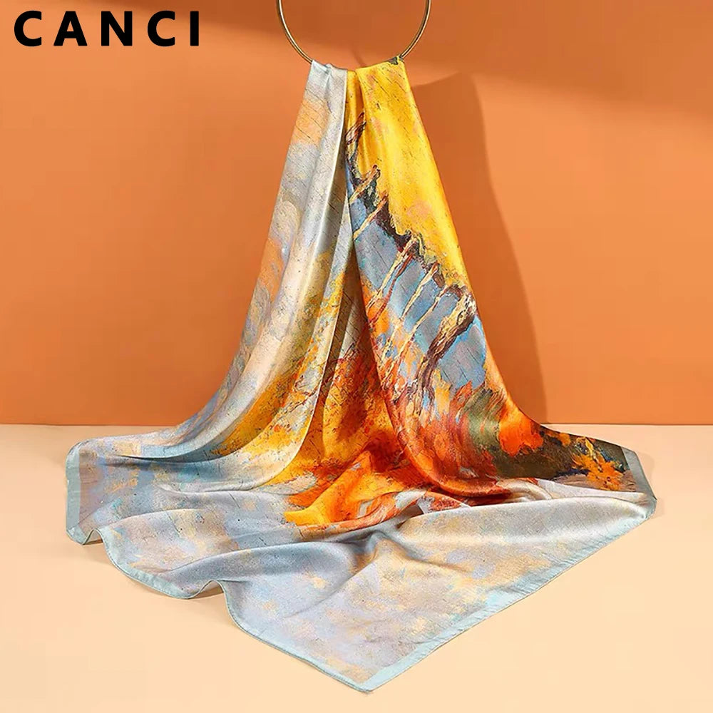 Pure Mulberry Silk Square Scarf — Swuffy