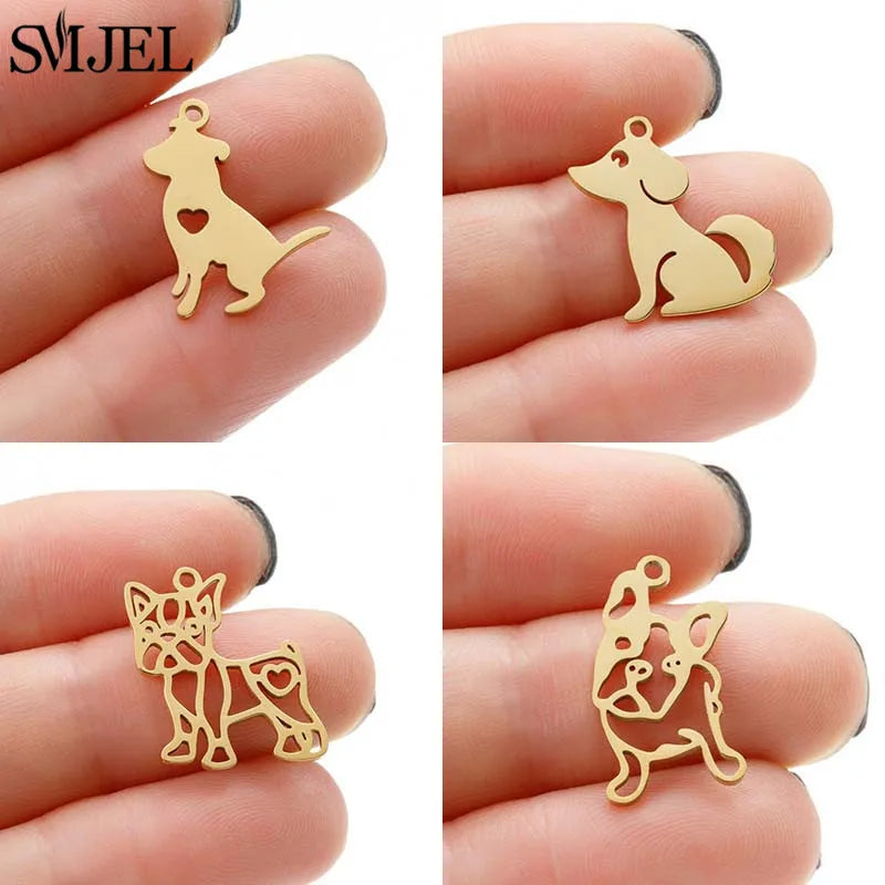 Stainless Steel Dachshund Charms Jewelry — Swuffy