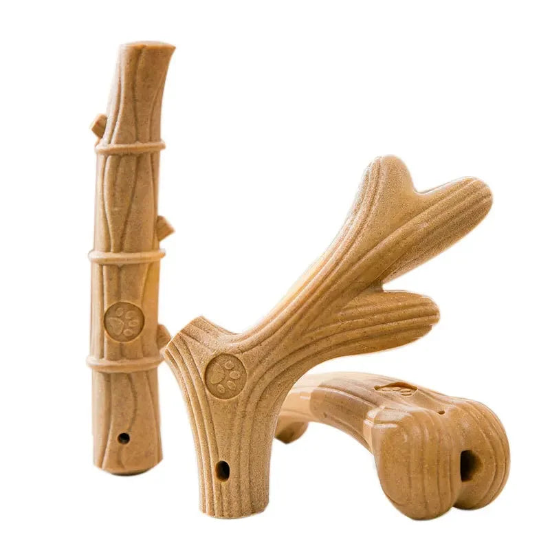 Wooden Deer Antlers Chew Dogs — Swuffy
