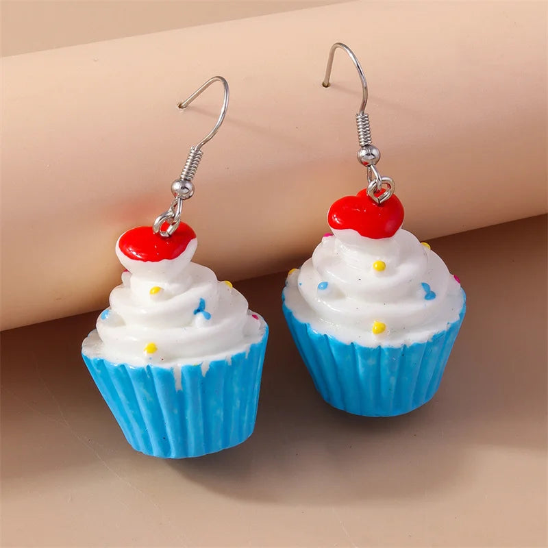 Sweet Food Cake Drop Earrings — Swuffy