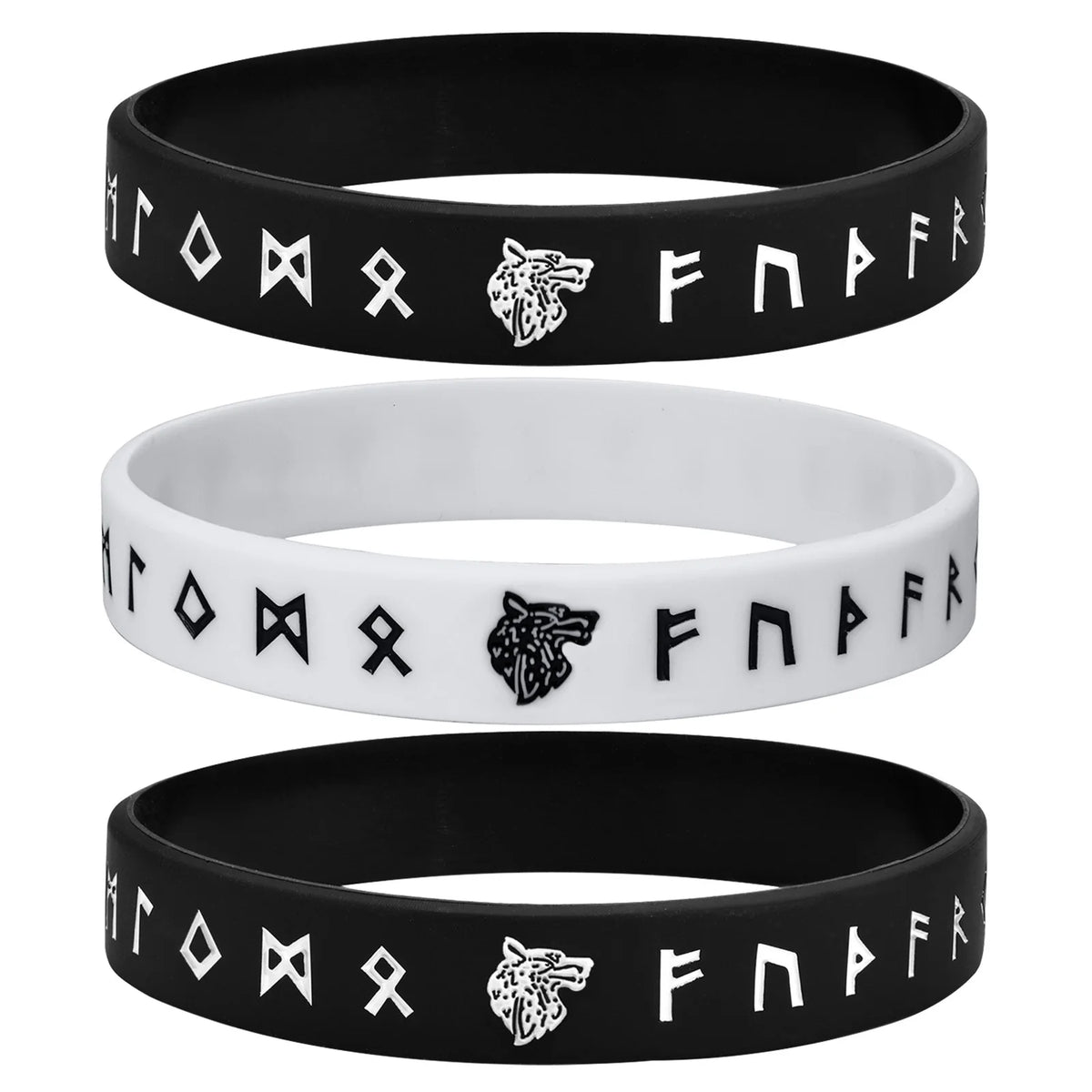Mprainbow Wolf Bracelet Black White — Swuffy