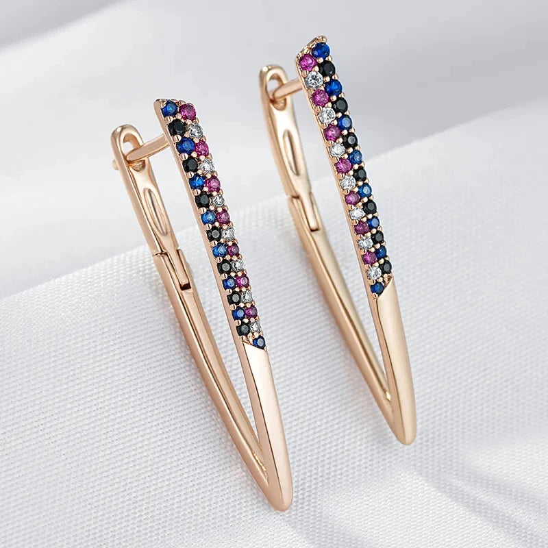 Wbmqda Shape Drop Earrings Rose — Swuffy