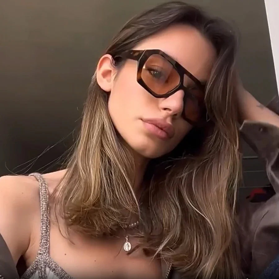 Retro Double Bridges Sunglasses Big — Swuffy