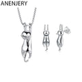 Cat Necklace & Earring Set — Swuffy