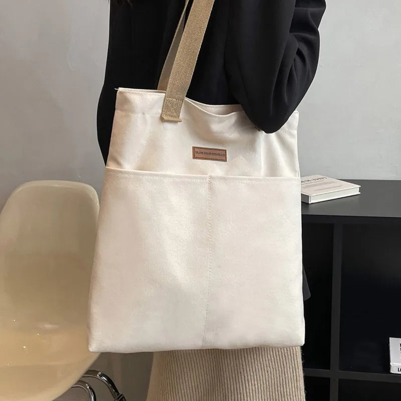 Canvas Shoulder Tote Bag — Swuffy