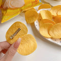 Funny Simulated Potato Chip Hairpin — Swuffy