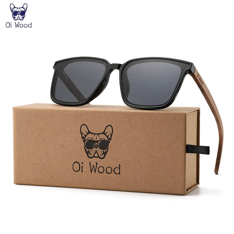 Oi Wood Square Sunglasses Wooden — Swuffy