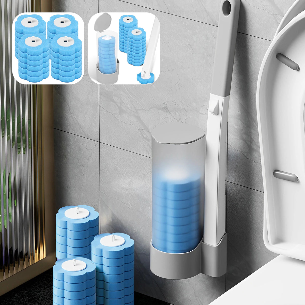 Disposable Toilet Brush Long Handle — Swuffy