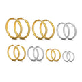 Stainless Steel Hoop Earrings Punk — Swuffy