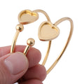 Fit Heart Cabochon Bangle Bezel — Swuffy