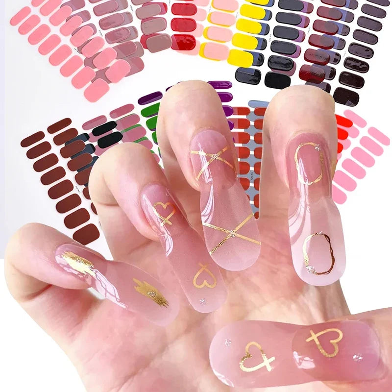 Semi Cured UV Nail Sticker — Swuffy