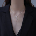 Sterling Silver Star Moon Necklace — Swuffy