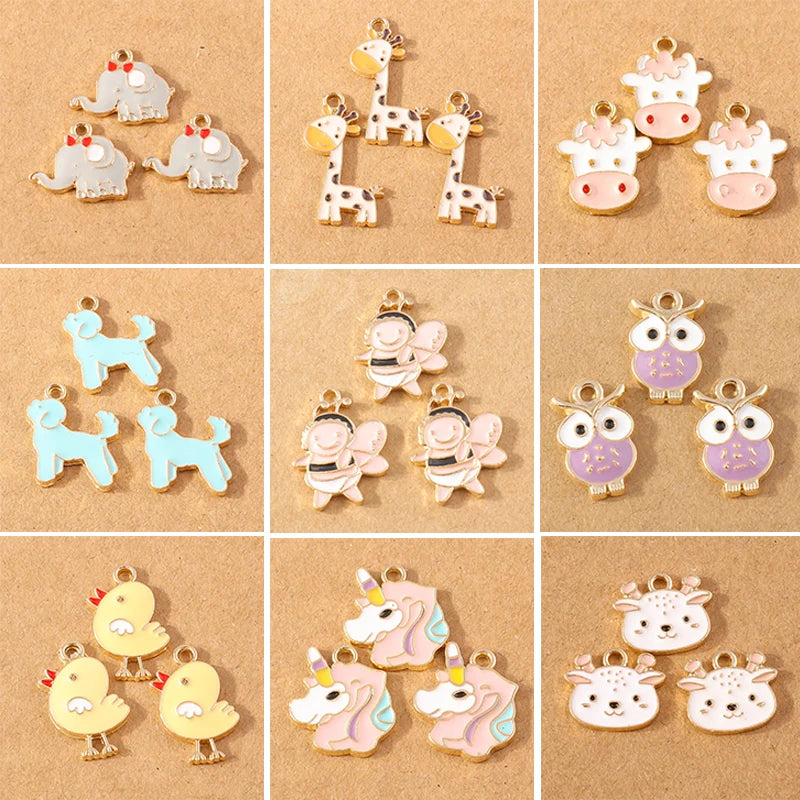 Enamel Cartoon Animal Charms Elephant — Swuffy