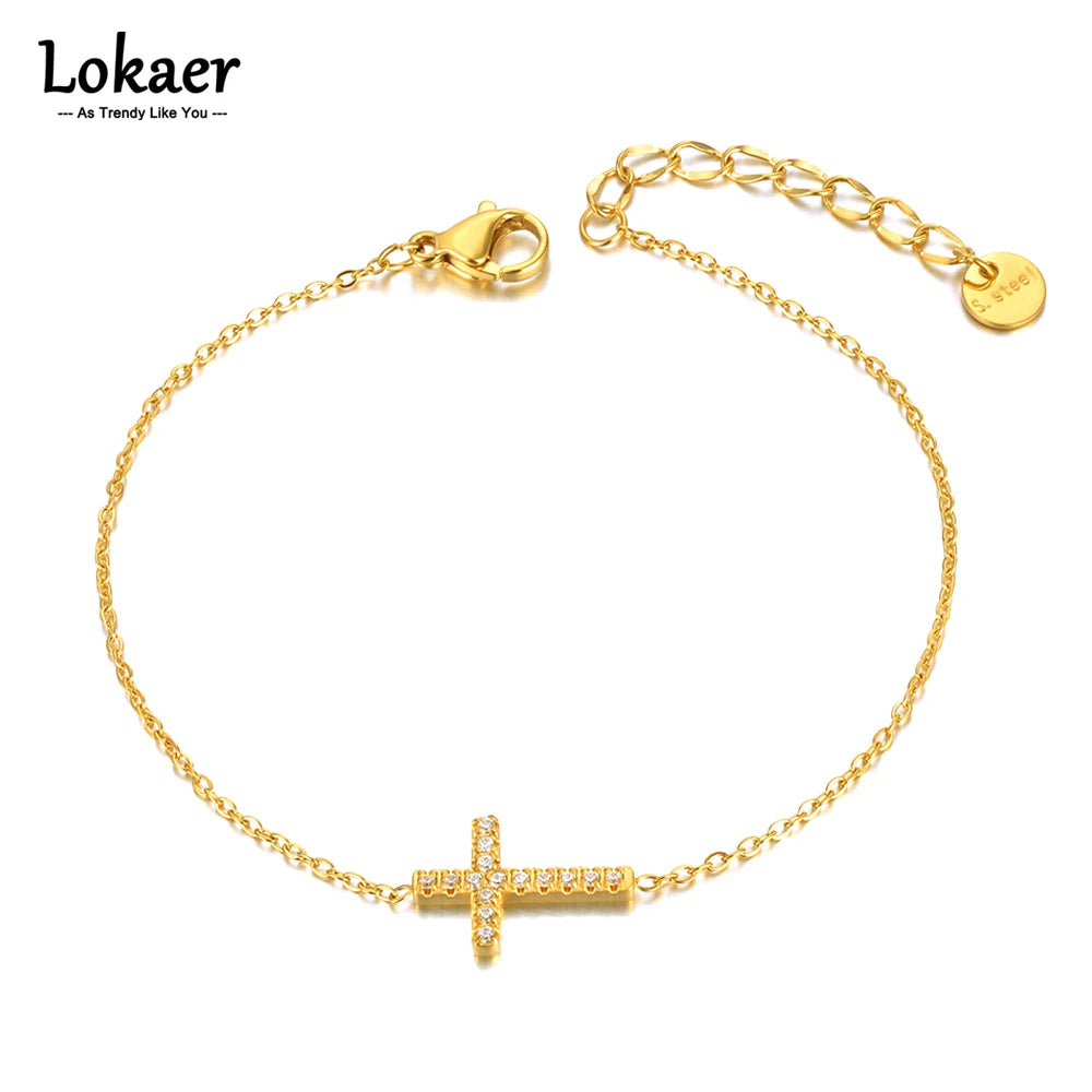 Lokaer Religious Cross Charm Bracelets — Swuffy