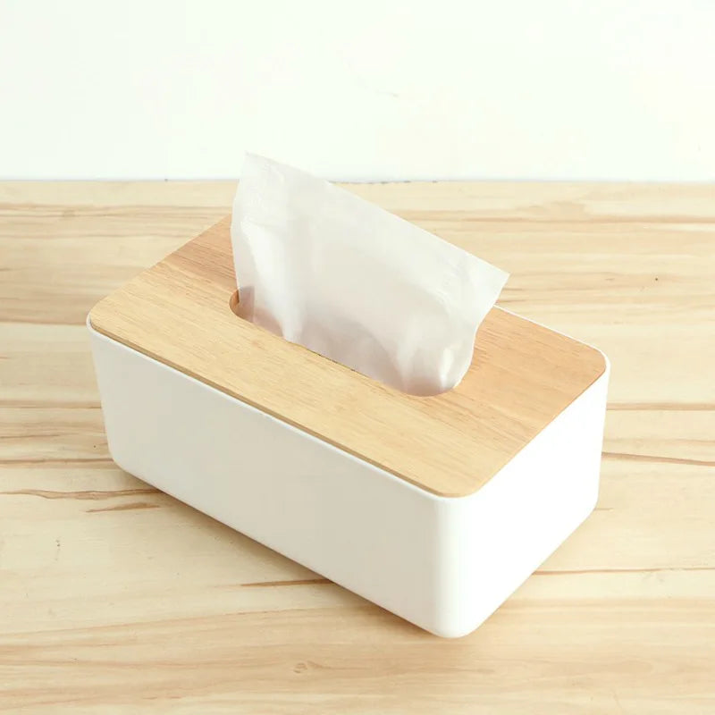 Wooden-Lid Tissue Box Holder — Swuffy