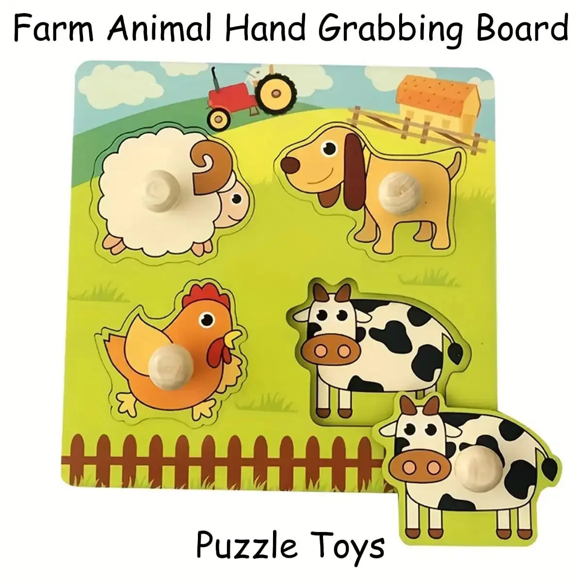 Shape Matching Farm Animals Puzzle — Swuffy