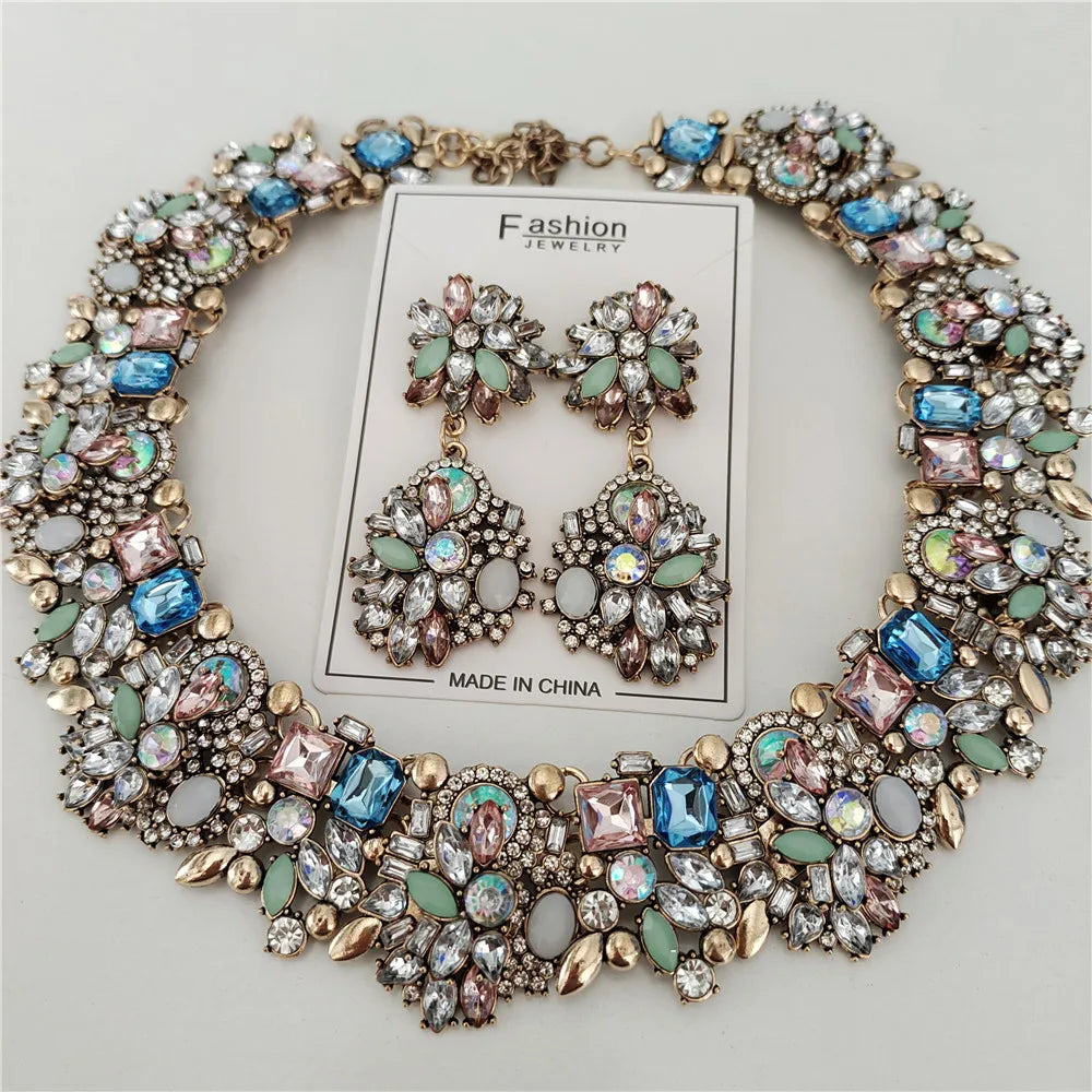 Crystal Rhinestones Large Collar Choker — Swuffy