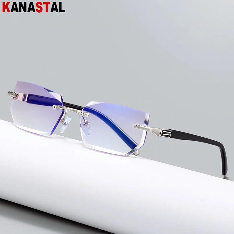 Rimless Reading Glasses Blue Light — Swuffy