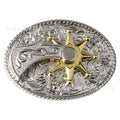 Oval Spur Belt Buckle Golden — Swuffy