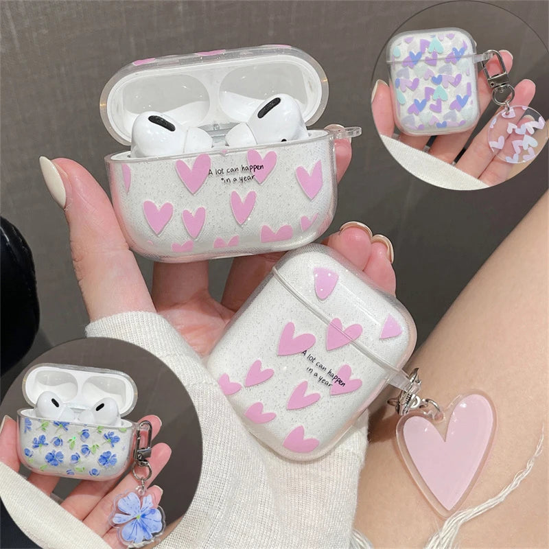 Bling Glitter Heart AirPods Pro Case — Swuffy