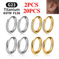 Titanium CZ Huggie Hoop Earrings — Swuffy