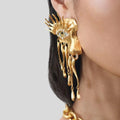Metal Golden Plated Eyes Dangle — Swuffy