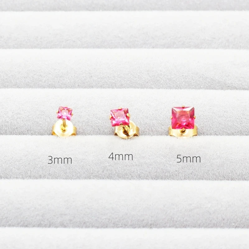 Pink Stones Round Square Brief — Swuffy