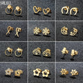 Simple Shaped Stud Earrings Vintage — Swuffy