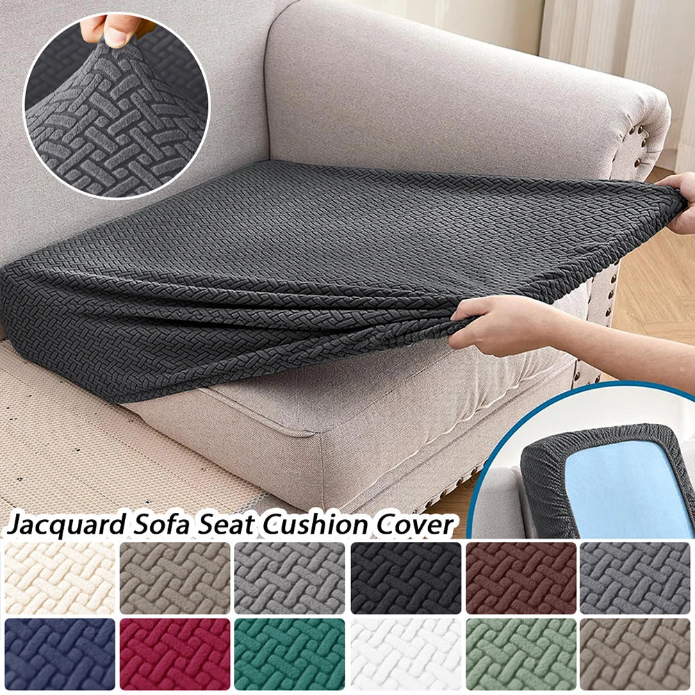 Jacquard Stretch Sofa Cushion Covers — Swuffy