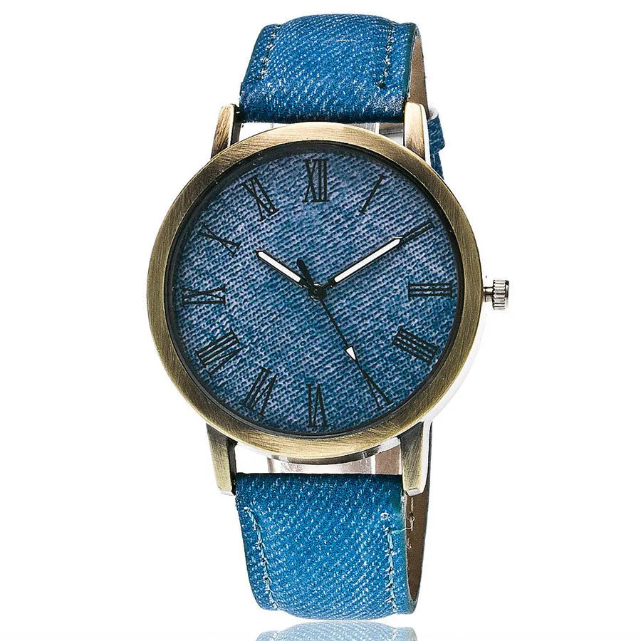 Nuvora Retro Leather Roman Scale Quartz Women Casual — Nuvora
