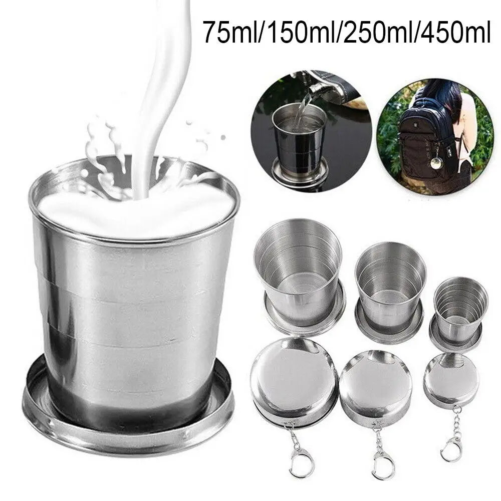 Folding Collapsible Cup Outdoor Travel — Swuffy