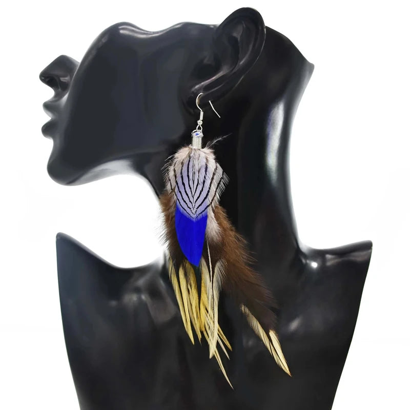Bohemian Ethnic Earrings Exaggerated Long — Swuffy