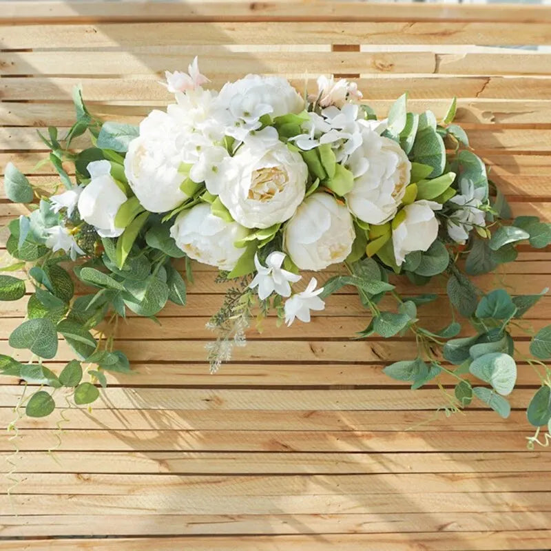 Artificial Wreath Threshold Flower Peony — Swuffy