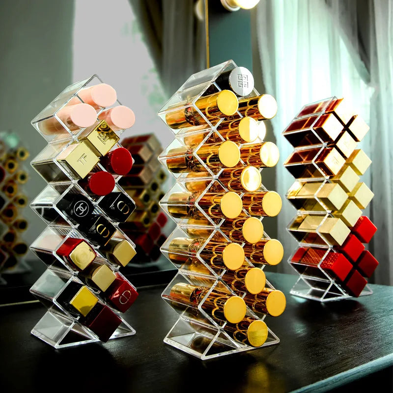 Grids Cosmetic Lipstick Jewelry Box — Swuffy