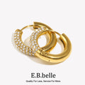 Belle Circular Semi Inlaid Zircon — Swuffy