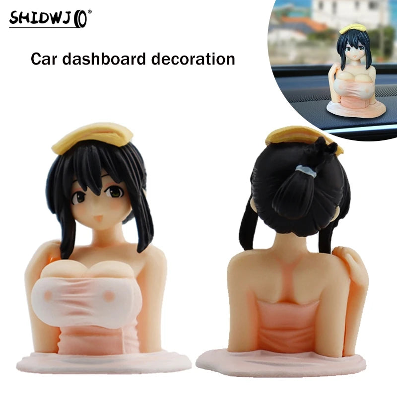Shaking Chest Girls Car Dashboard — Swuffy