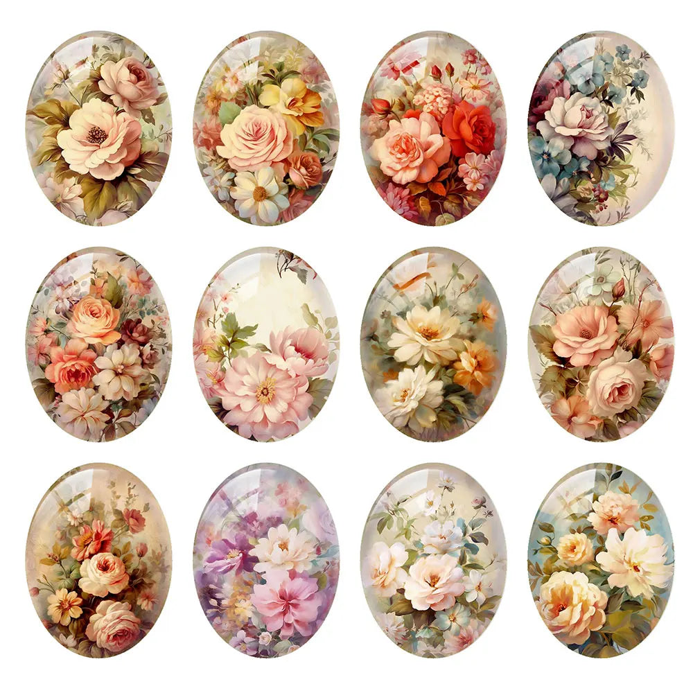 Oval Photo Glass Cabochon Flatback — Swuffy