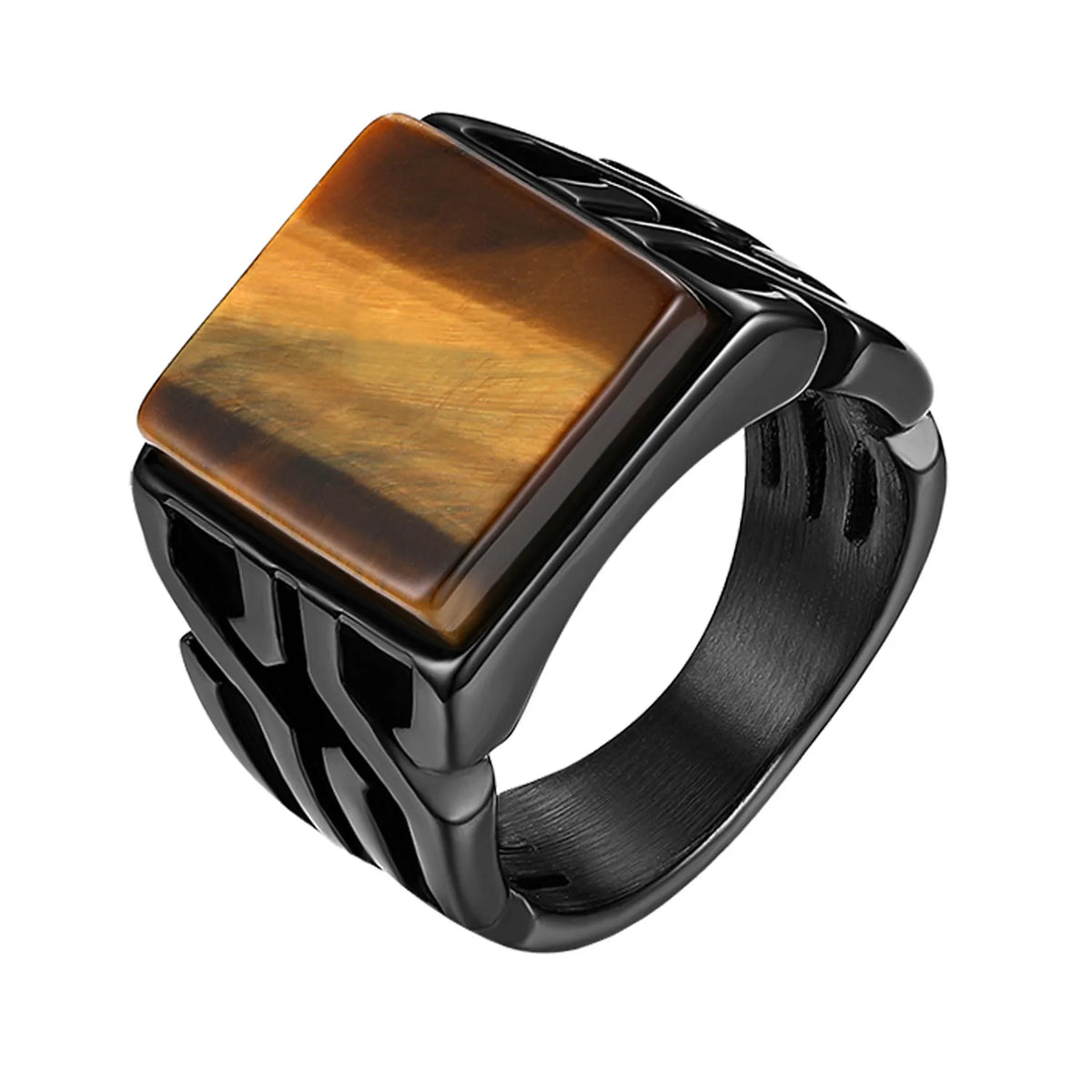 Vintage Ring Tiger Eye Stone — Swuffy